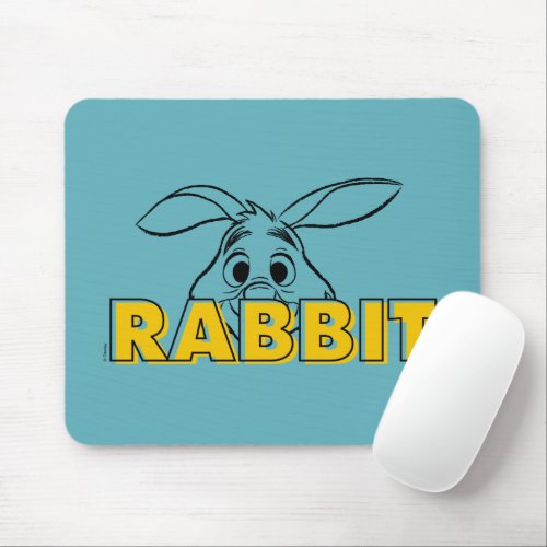 Winnie the Pooh  Rabbit Peek_A_Boo Mouse Pad