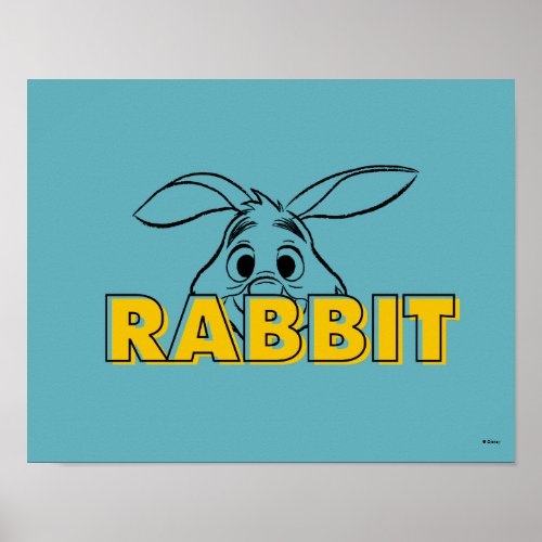 Winnie the Pooh  Rabbit Peek_A_Boo Poster
