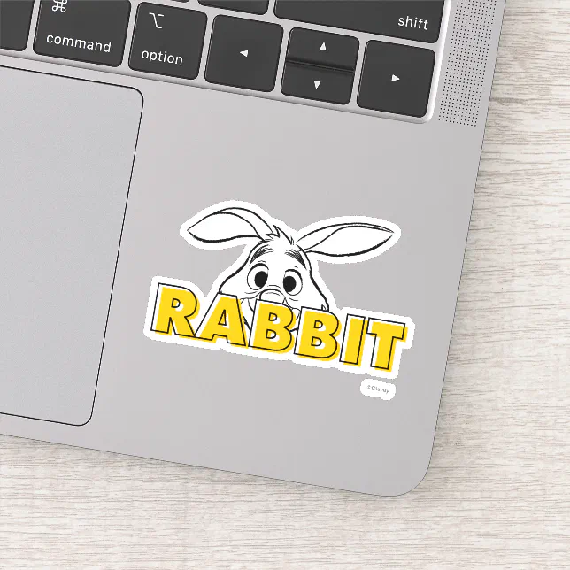 Winnie the Pooh | Rabbit Peek-A-Boo Sticker | Zazzle