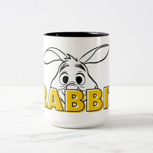Winnie the Pooh  Rabbit Peek_A_Boo Two_Tone Coffee Mug
