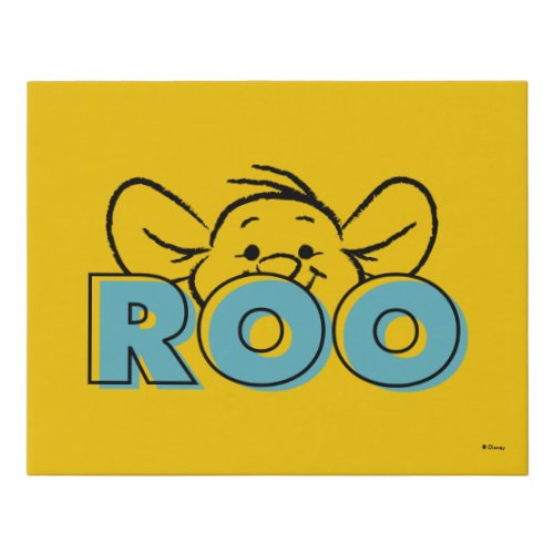 Winnie the Pooh  Roo Peek_A_Boo Faux Canvas Print