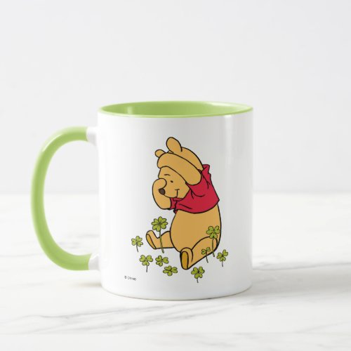 Winnie the Pooh _ Shamrock  St Patricks Day Mug
