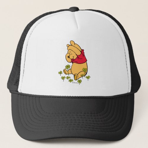Winnie the Pooh _ Shamrock  St Patricks Day Trucker Hat