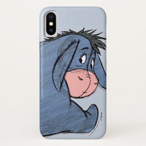 Winnie the Pooh  Sketch Eeyore iPhone XS Case