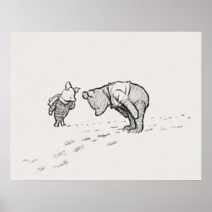 Winnie the Pooh Sketch Poster