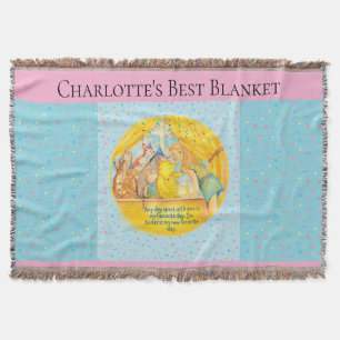 Winnie The Pooh Throw - Gift for Girl Blanket