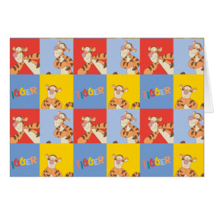 Winnie the Pooh   Tigger Bright Mosaic Pattern Cards