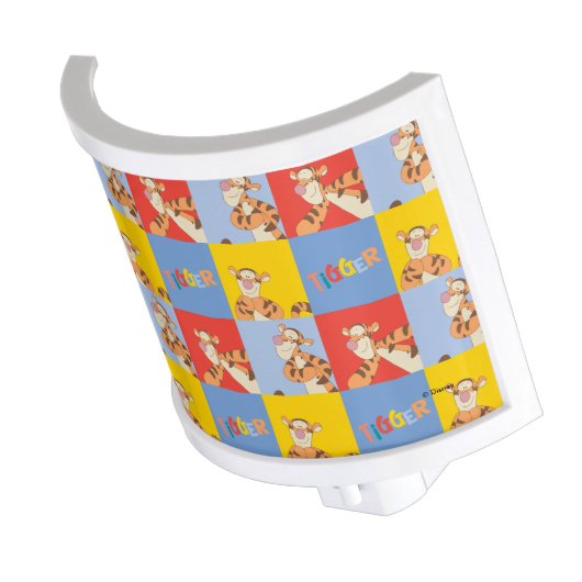 Winnie the Pooh | Tigger Bright Mosaic Pattern Night Light (Angled)