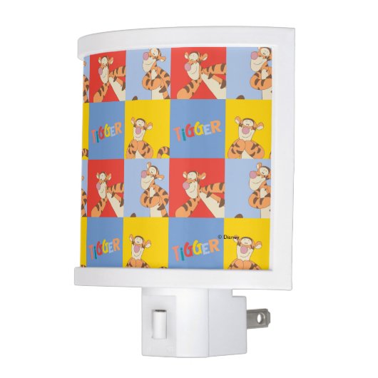 Winnie the Pooh | Tigger Bright Mosaic Pattern Night Light (Left)