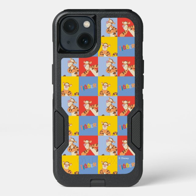 Winnie the Pooh | Tigger Bright Mosaic Pattern Otterbox iPhone Case (Back)