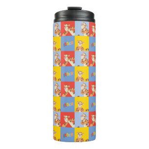 Winnie the Pooh   Tigger Bright Mosaic Pattern Thermal Tumbler