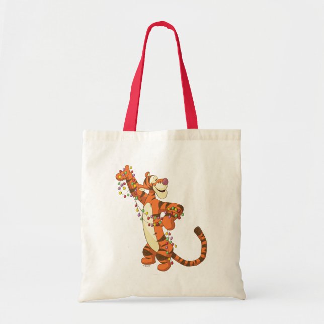Winnie the Pooh | Tigger Christmas Lights Tote Bag (Front)