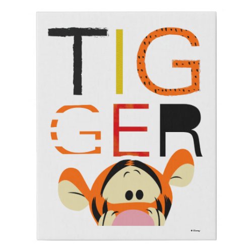 Winnie the Pooh _ Tigger Editorial Faux Canvas Print