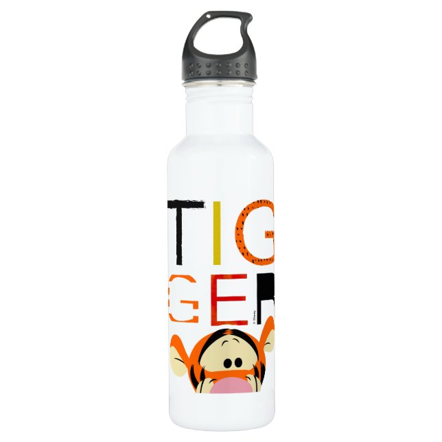 Winnie the Pooh - Tigger Editorial Stainless Steel Water Bottle (Front)