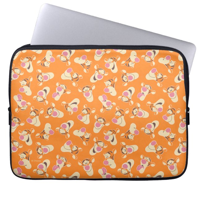 Winnie the Pooh | Tigger Faces Pattern Laptop Sleeve (Front)