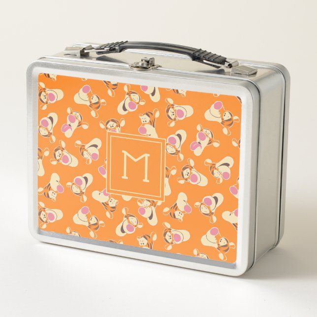 Winnie the Pooh | Tigger Faces Pattern Metal Lunch Box (Front)