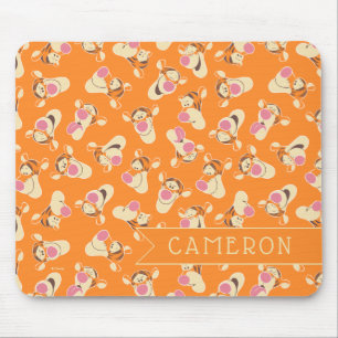 Winnie the Pooh   Tigger Faces Pattern Mouse Pad