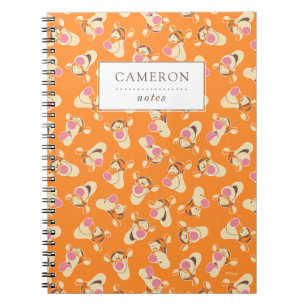 Winnie the Pooh Tigger Faces Pattern Notebook