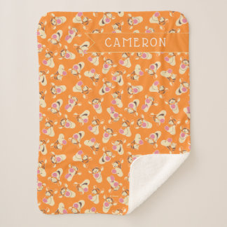 Winnie the Pooh | Tigger Faces Pattern Sherpa Blanket