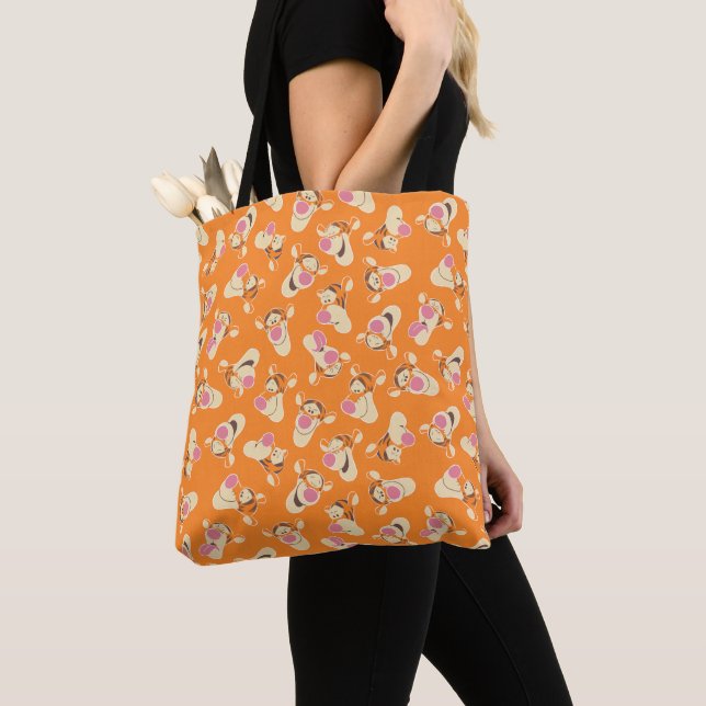 Winnie the Pooh | Tigger Faces Pattern Tote Bag (Close Up)