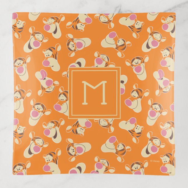 Winnie the Pooh | Tigger Faces Pattern Trinket Tray (Front)