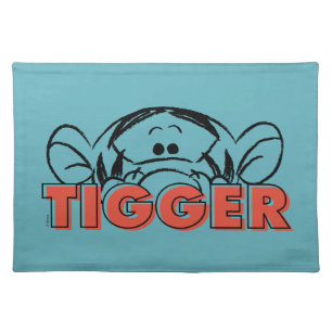 Winnie the Pooh Tigger Peek-A-Boo Cloth Placemat
