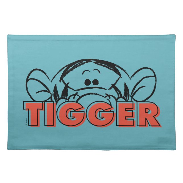 Winnie the Pooh | Tigger Peek-A-Boo Cloth Placemat (Front)