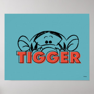 Winnie the Pooh Tigger Peek-A-Boo Poster