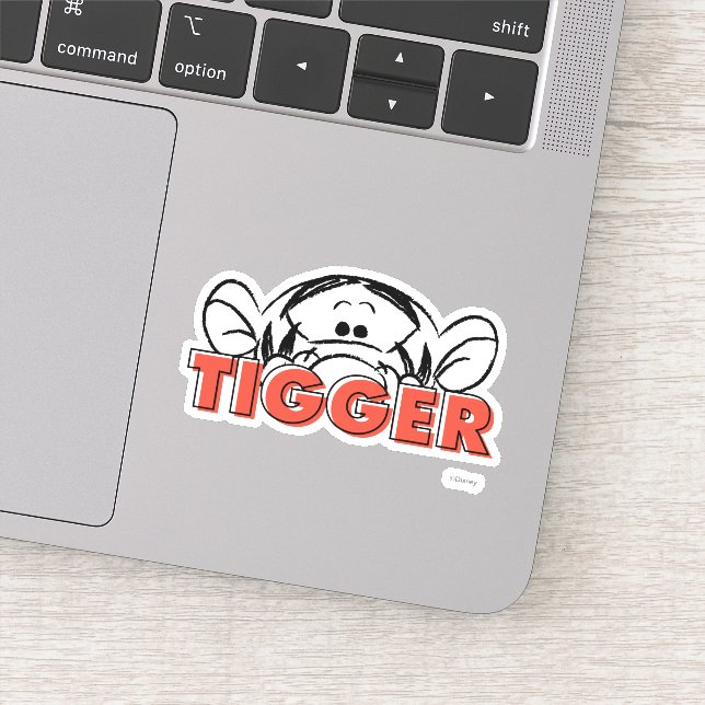 Winnie the Pooh | Tigger Peek-A-Boo Sticker (Detail)