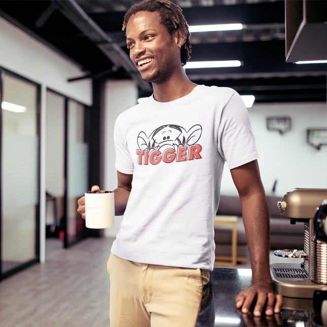 Winnie the Pooh | Tigger Peek-A-Boo T-Shirt (Person wearing shirt)