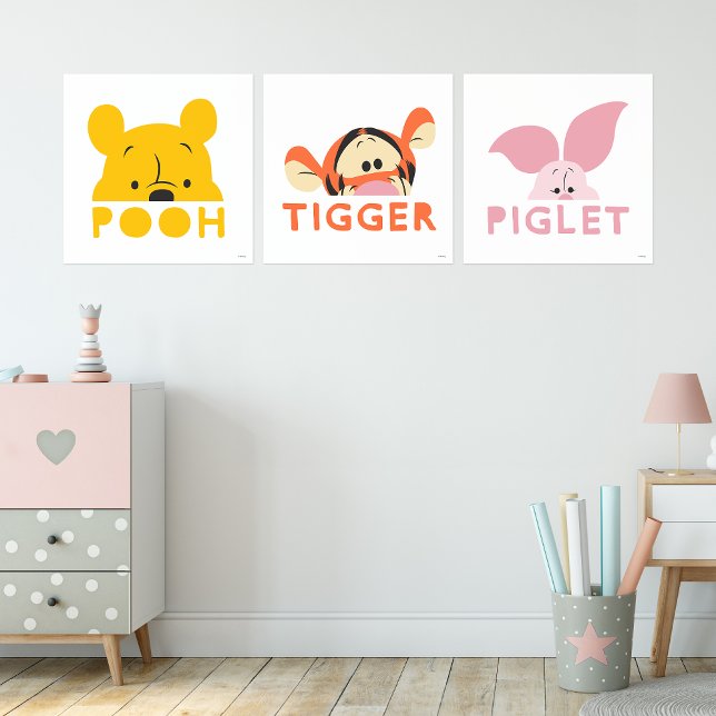 Winnie the Pooh, Tigger & Piglet Wall Art Sets (Creator Uploaded)