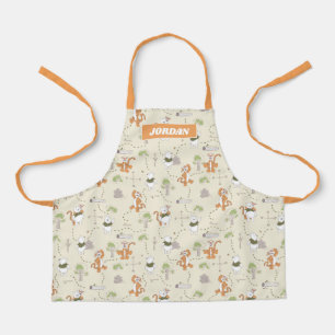 Winnie the Pooh Tigger & Pooh Forest Pattern Apron