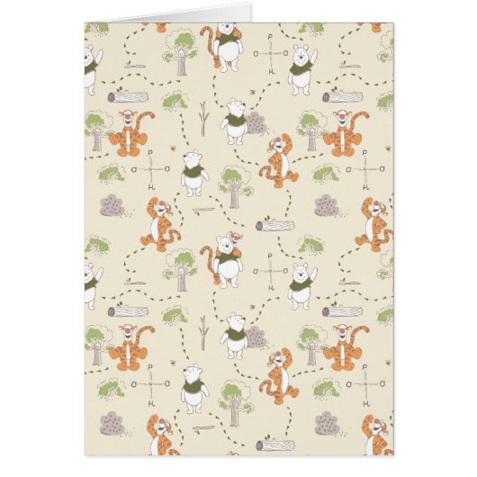 Winnie the Pooh | Tigger & Pooh Forest Pattern Cards (Front)