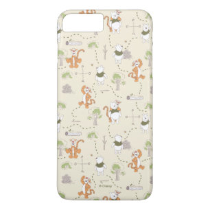 Winnie the Pooh   Tigger & Pooh Forest Pattern iPhone 8 Plus/7 Plus Case