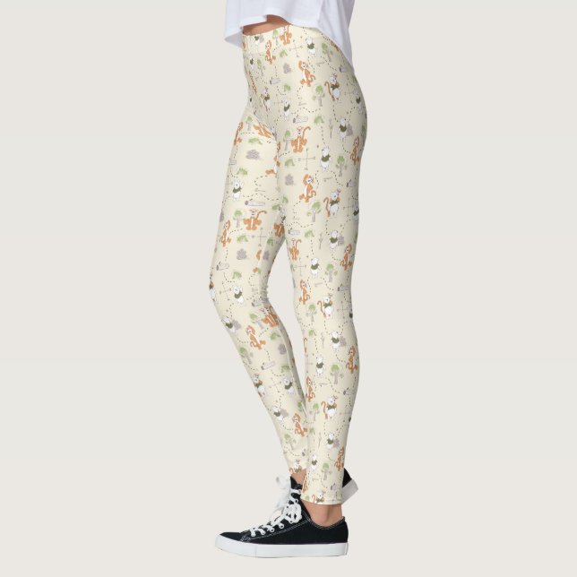 Winnie the Pooh | Tigger & Pooh Forest Pattern Leggings (Left)
