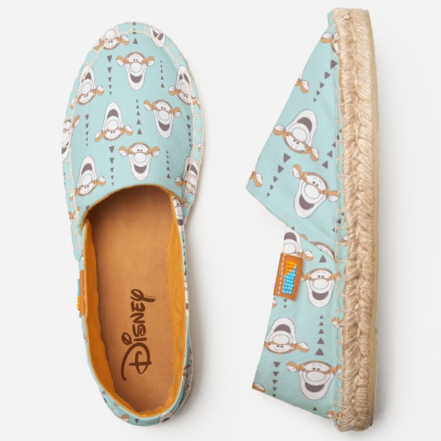 Winnie the Pooh | Tigger Triangle Pastel Pattern Espadrilles (Side)