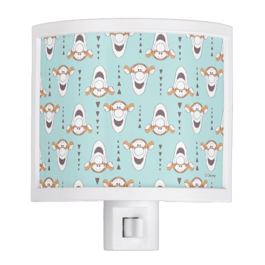 Winnie the Pooh | Tigger Triangle Pastel Pattern Night Light (Front)
