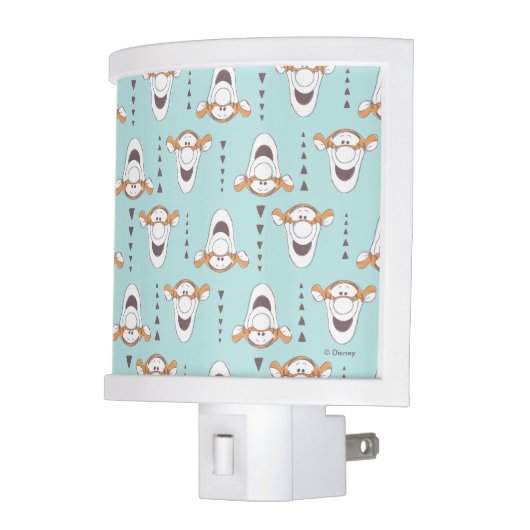 Winnie the Pooh | Tigger Triangle Pastel Pattern Night Light (Left)