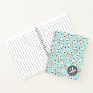 Winnie the Pooh Tigger Triangle Pastel Pattern Notebook