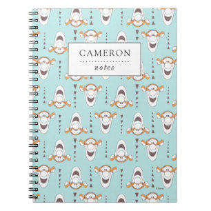 Winnie the Pooh   Tigger Triangle Pastel Pattern Notebook