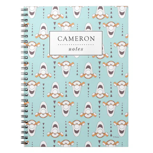 Winnie the Pooh | Tigger Triangle Pastel Pattern Notebook | Zazzle