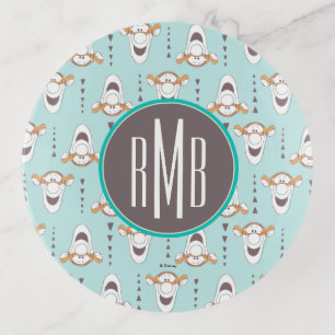 Winnie the Pooh Tigger Triangle Pastel Pattern Trinket Tray