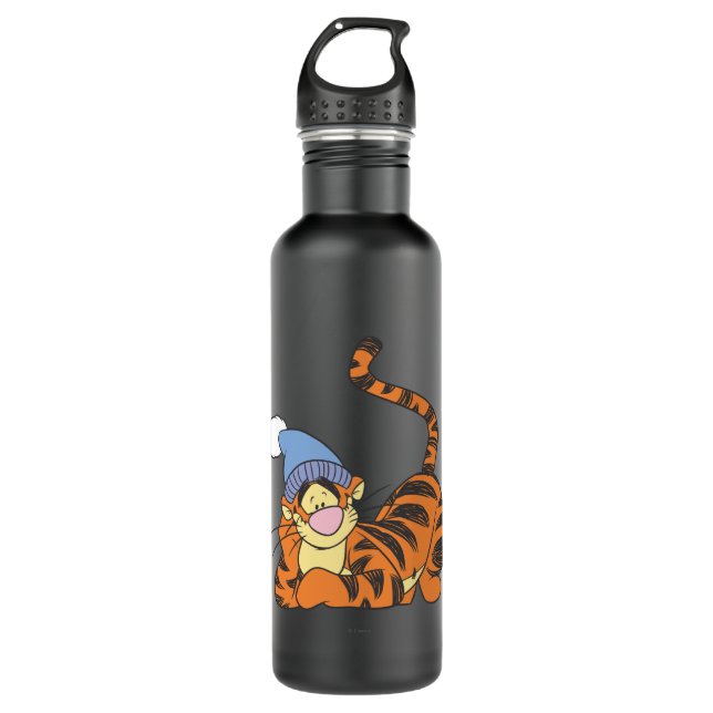 Winnie The Pooh Tigger with hat Stainless Steel Water Bottle (Front)