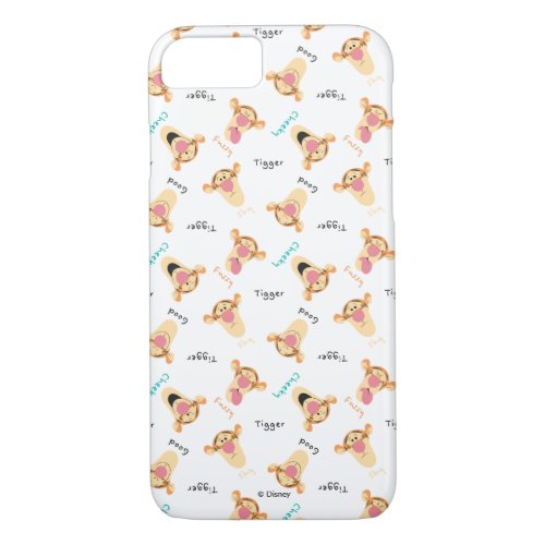 Winnie the Pooh  Tiggers Expressions Pattern iPhone 87 Case