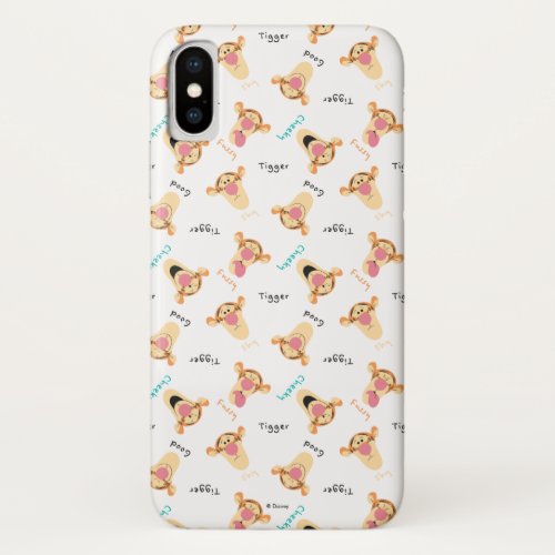 Winnie the Pooh  Tiggers Expressions Pattern iPhone X Case