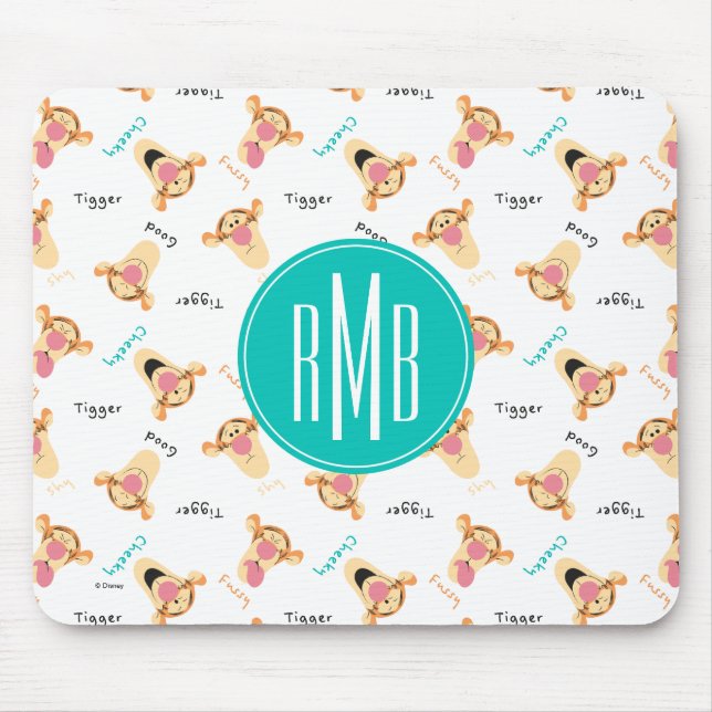 Winnie the Pooh | Tigger's Expressions Pattern Mouse Pad (Front)