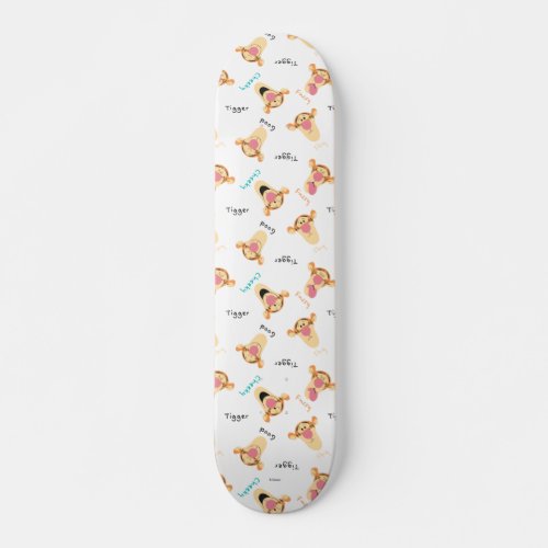 Winnie the Pooh  Tiggers Expressions Pattern Skateboard