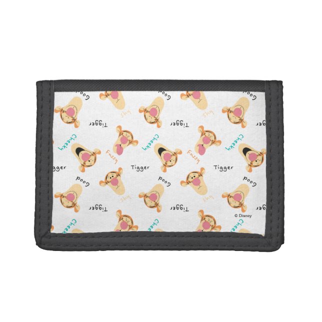 Winnie the Pooh | Tigger's Expressions Pattern Trifold Wallet (Front)
