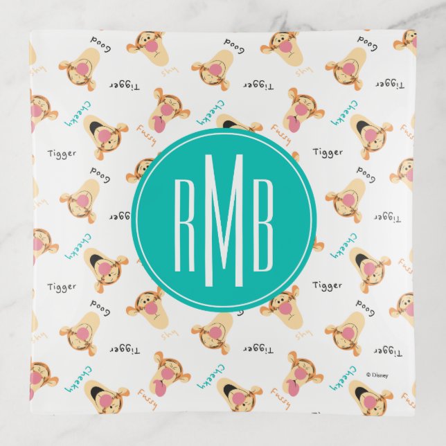 Winnie the Pooh | Tigger's Expressions Pattern Trinket Tray (Front)