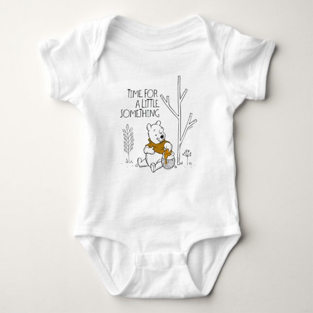 Winnie the Pooh | Time for a Little Something Baby Bodysuit (Front)